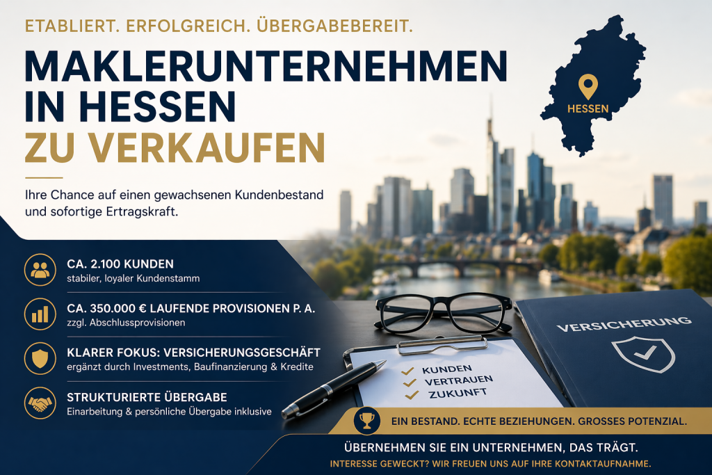Maklerunternehmen in Hessen kaufen